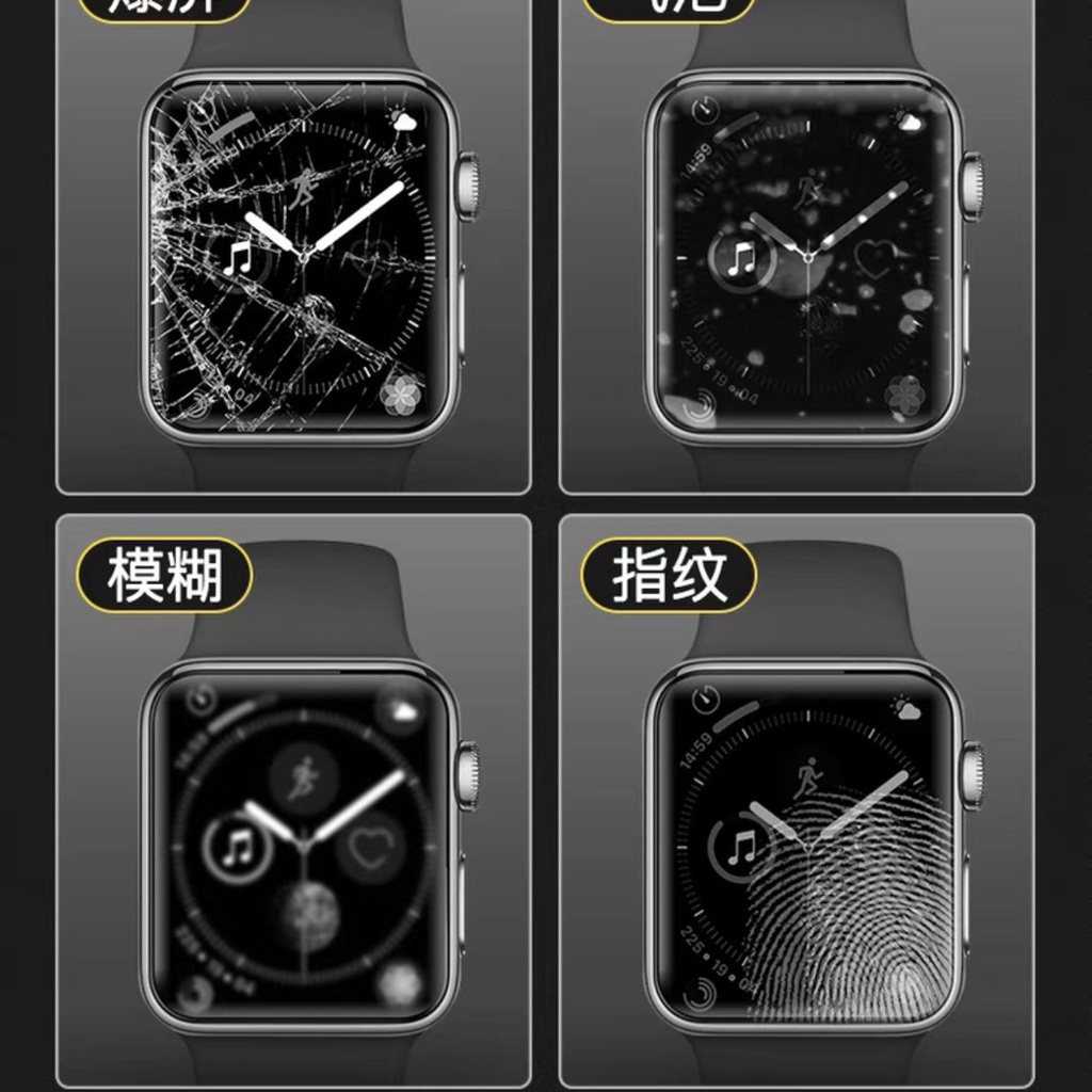 Miếng dán PPF màn hình dành cho Apple Watch Series 38/40/41/42/44/45mm full màn hình, siêu mỏng, chất liệu tự phục hồi