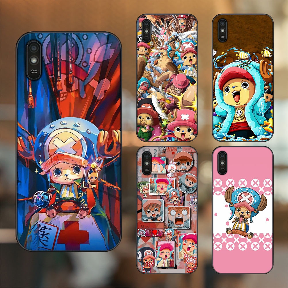 Ốp lưng Xiaomi Redmi 9A viền đen in hình Chopper One Piece Đảo Hải Tặc