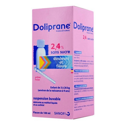 Siro hạ sốt Doliprane Pháp - Hỗ trợ hạ sốt hiệu quả (100ml)