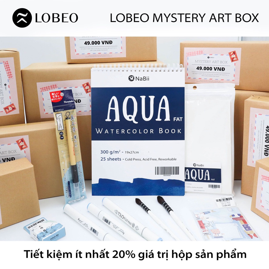 [ LỖ STORE ] Hộp hoạ cụ bí ẩn Lobeo Mystery Art Box