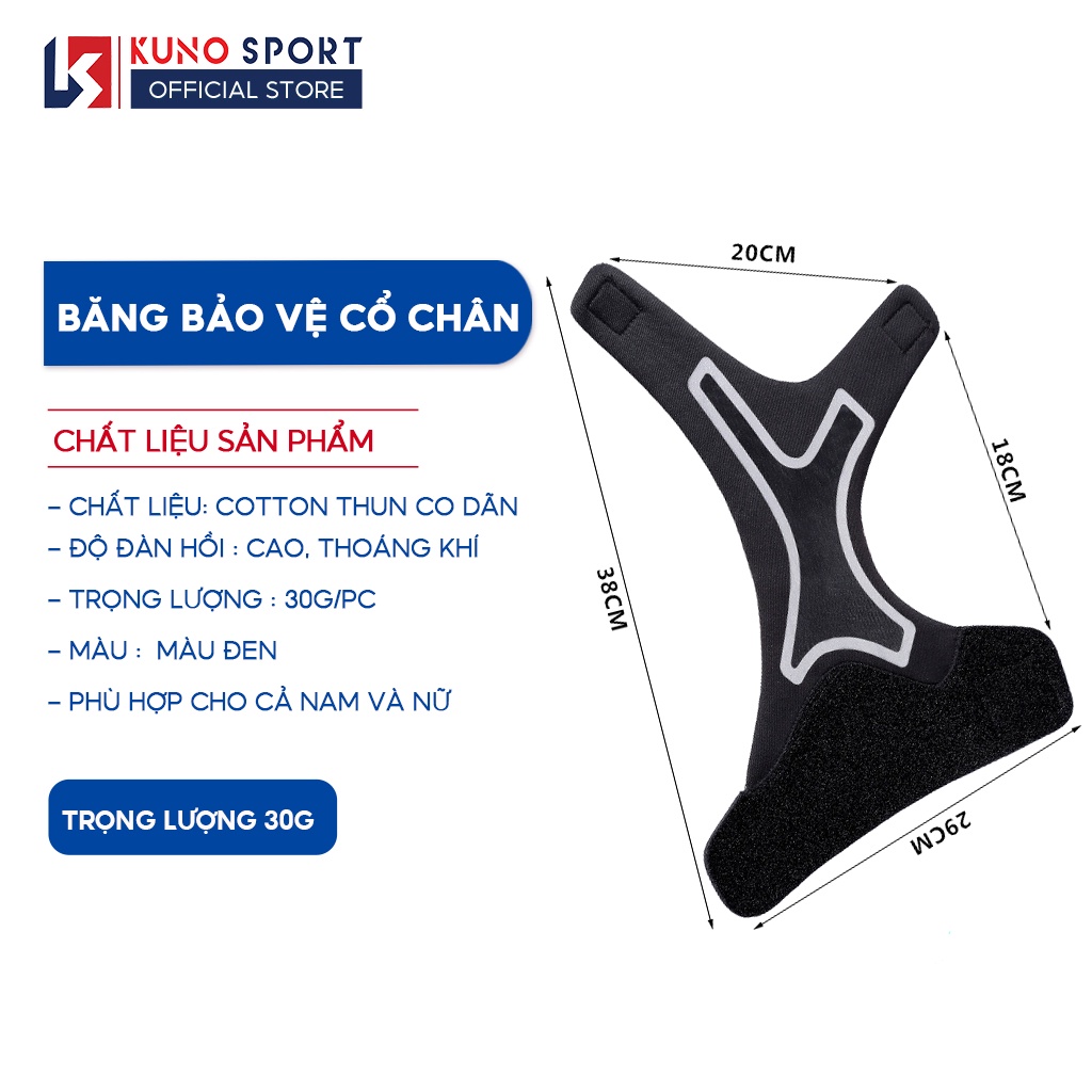 Băng Quấn KUNO SPORT Bảo Vệ Mắt Cá Chân Chơi Các Môn Thể Thao