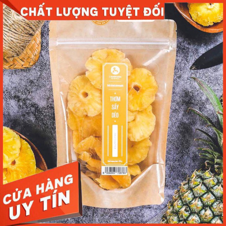 LANGFARM | Thơm sấy dẻo bịch 225g từ trái cây tươi tự nhiên cho tiêu dùng hoặc làm quà tặng.