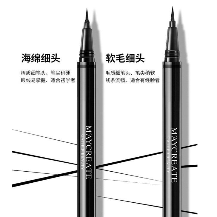 Bút kẻ mắt Maycreate kháng nước bền màu dạng lỏng