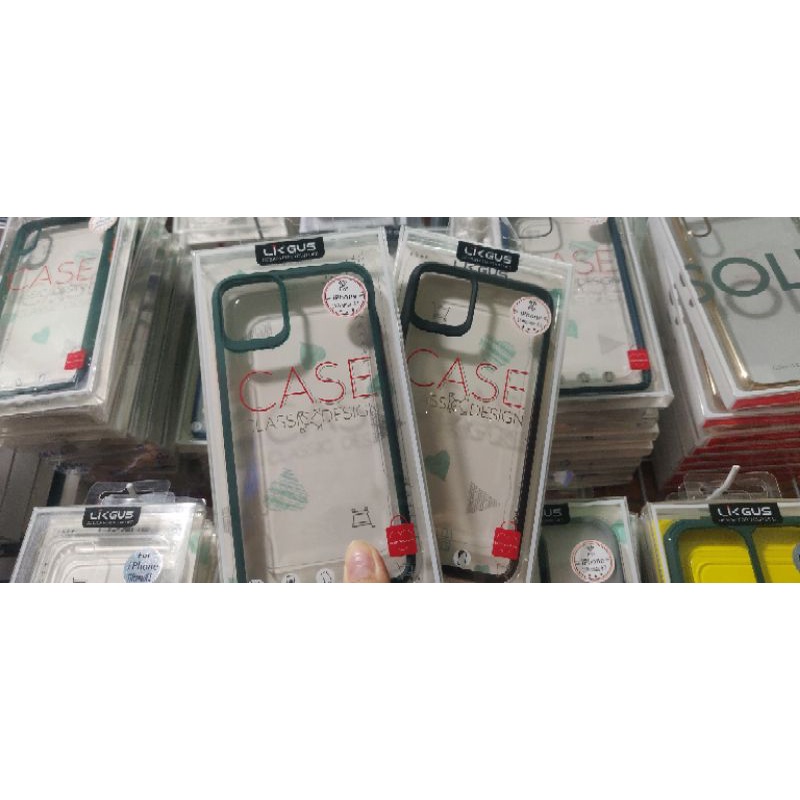 Ốp Likgus lưng trong suốt viền bo iPhone 14 promax/14 pro /14/13 pro max /13pro/13/12 Pro Max /12 pro/11 pro max /11 pro