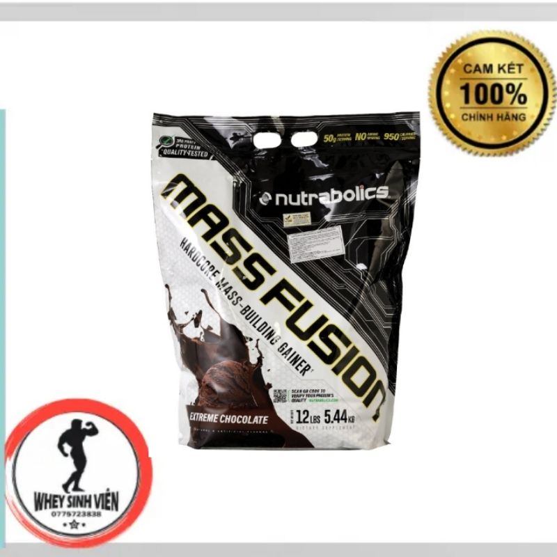 Sữa Tăng Cân Mass Fusion Nutrabolics Bịch 5.4kg Tăng Cơ Nạc tại OCEAN SUPP WHEYSTORE WHEYSINHVIEN.COM