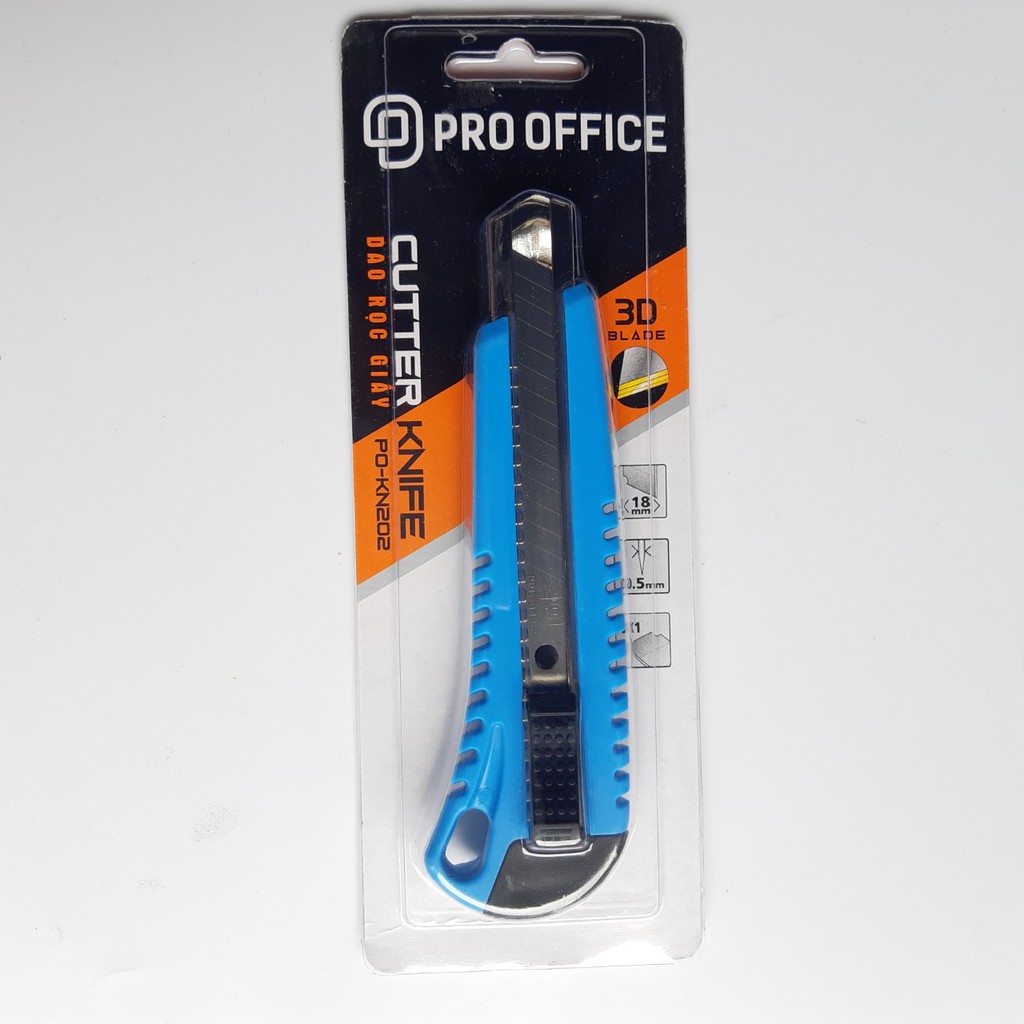 Dao rọc giấy PRO-OFFICE KN202 18mm - 2 lưỡi