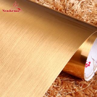 Yenhome Nhãn dán trang trí nhà bằng lá nhôm vàng 61cm*3/5/10m