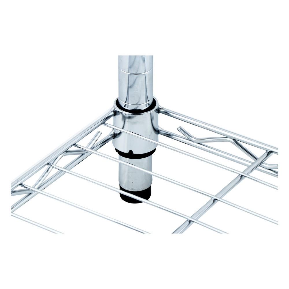 HomeBase STACKO Kệ 3 tầng bằng thép BAZE W60xH60xD30cm màu trắng bạc