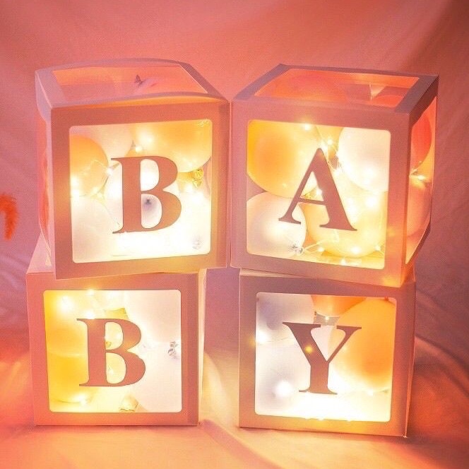 [Mã LIFEXANH03 giảm 10% đơn 500K] ❤️MẪU MỚI❤️ Hộp BaBy Trang Trí sự Kiện Sinh Nhật