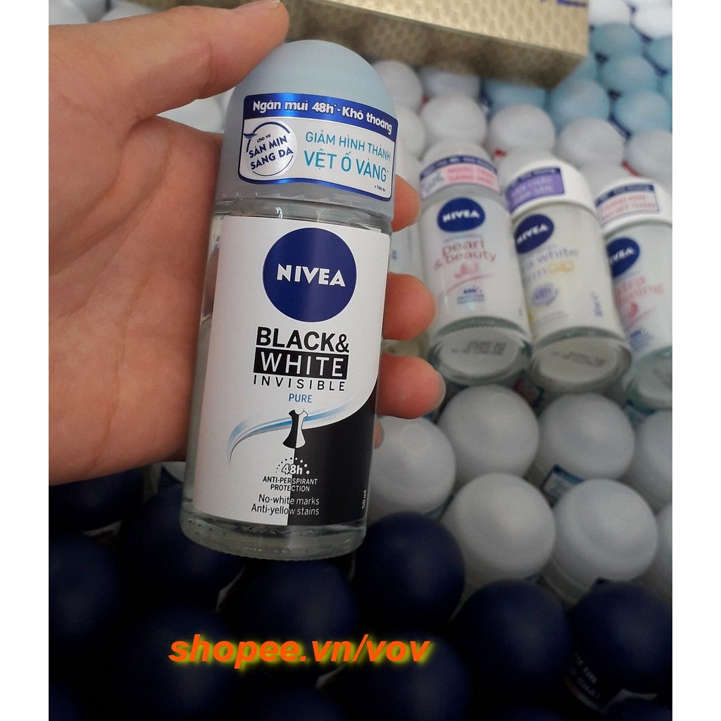 Lăn Khử Mùi Nivea Nữ 50ml Chống Vệt Ố Vàng - 82274 | BigBuy360 - bigbuy360.vn
