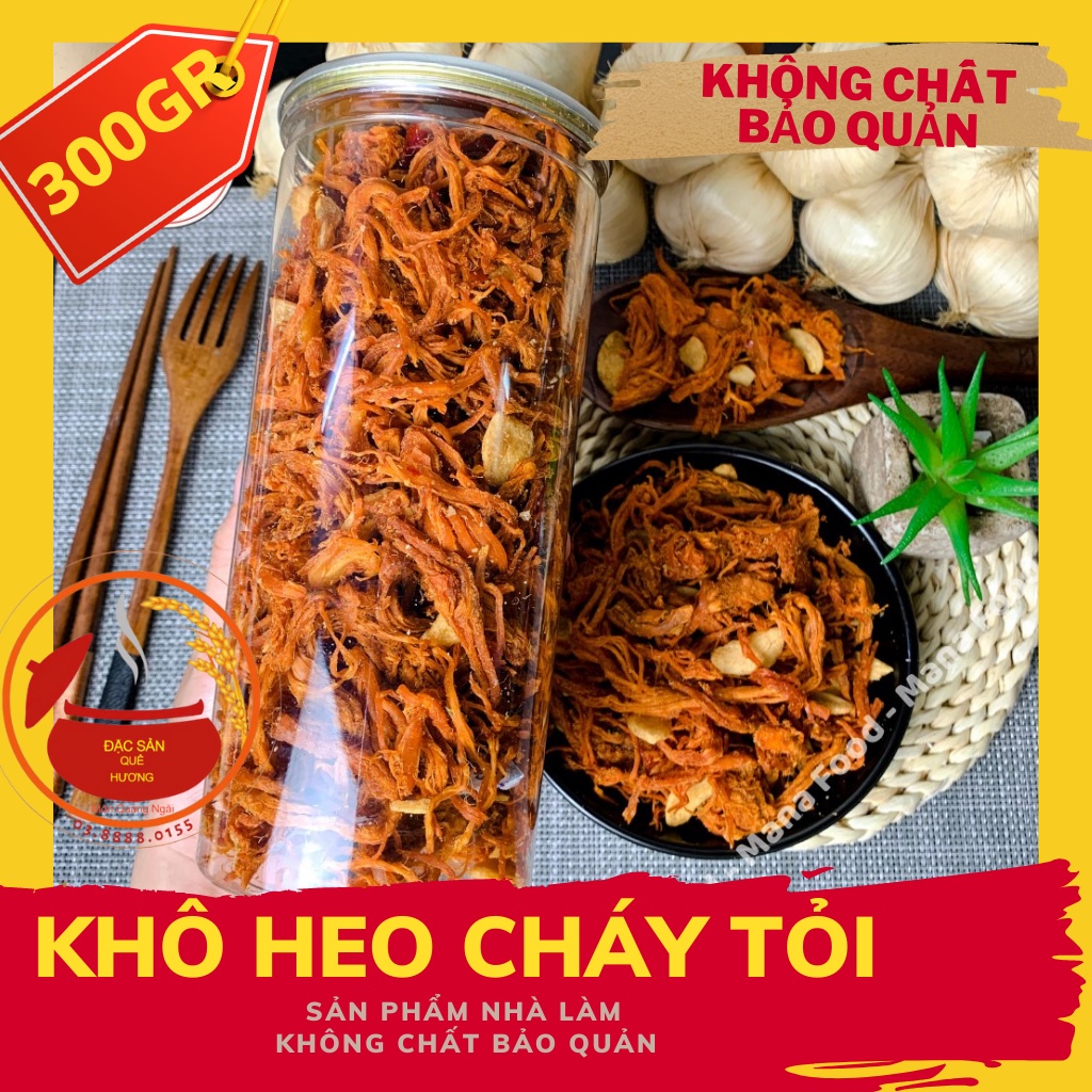 Khô heo cháy tỏi 300gr giá xưởng | BigBuy360 - bigbuy360.vn