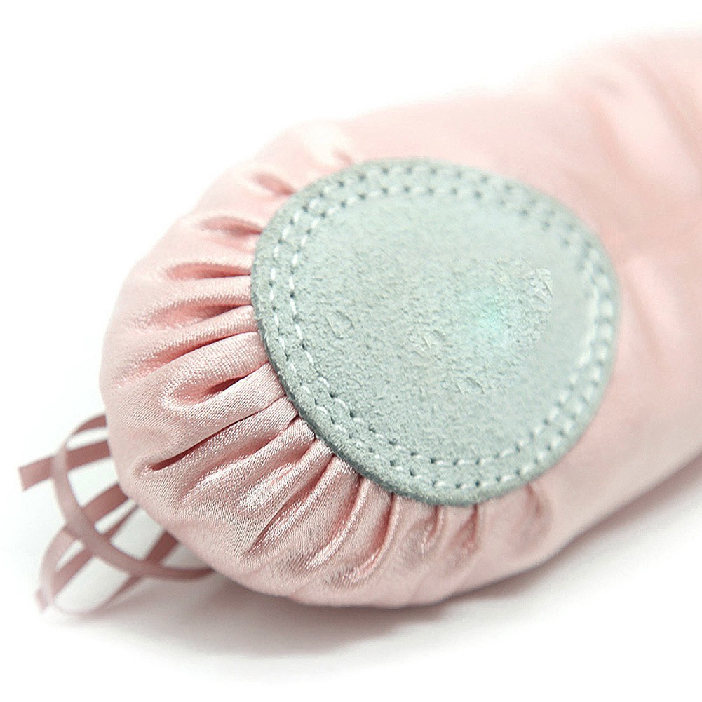 Giày Vải Sa Tanh Mềm Mại Dành Cho Bé Gái Tập Múa Ba Lê