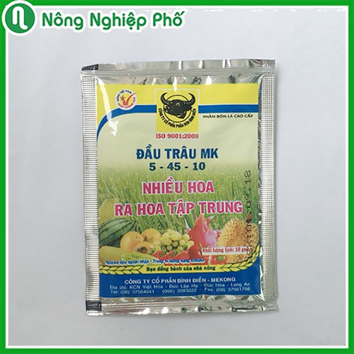 Phân bón Đầu Trâu 5-45-10 - Gói 10gr - Ra nhiều hoa