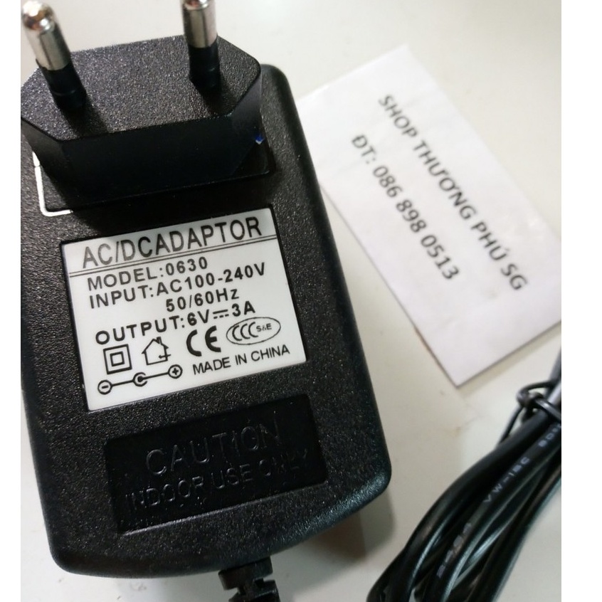 Bộ chuyển nguồn Adapter DC: 6V - 3A