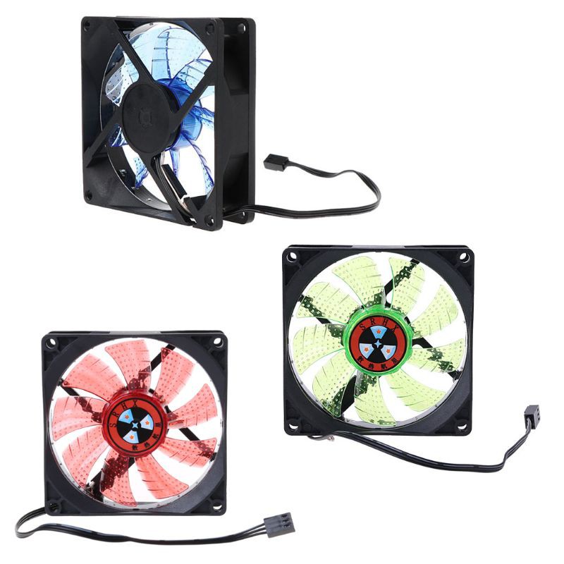 Quạt Tản Nhiệt Đèn Led 3 Pin 90mm Cho Máy Tính