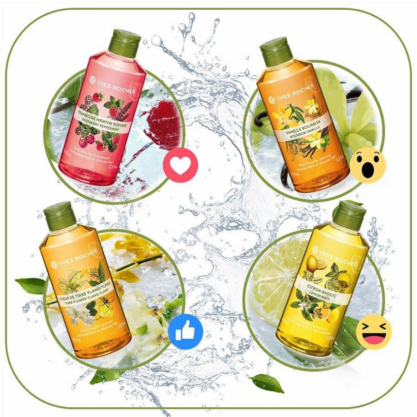 [Chính hãng, Có tem] Sữa Tắm Hương Hoa Tiare Yves Rocher Tiare Flower & Ylang - Ylang Sensual Bath & Shower Gel 400ml