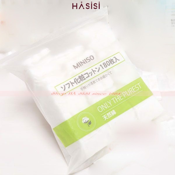 Bông Tẩy Trang MINISO - Only The Purest 180 Miếng