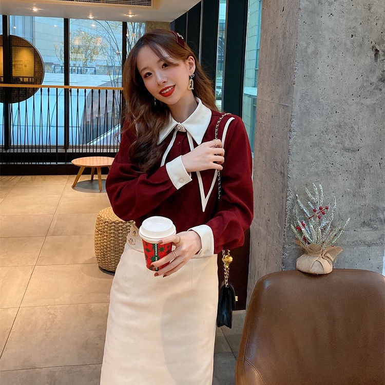 Áo Sơ Mi Nữ Dáng Rộng Phong Cách Retro Hàn Quốc