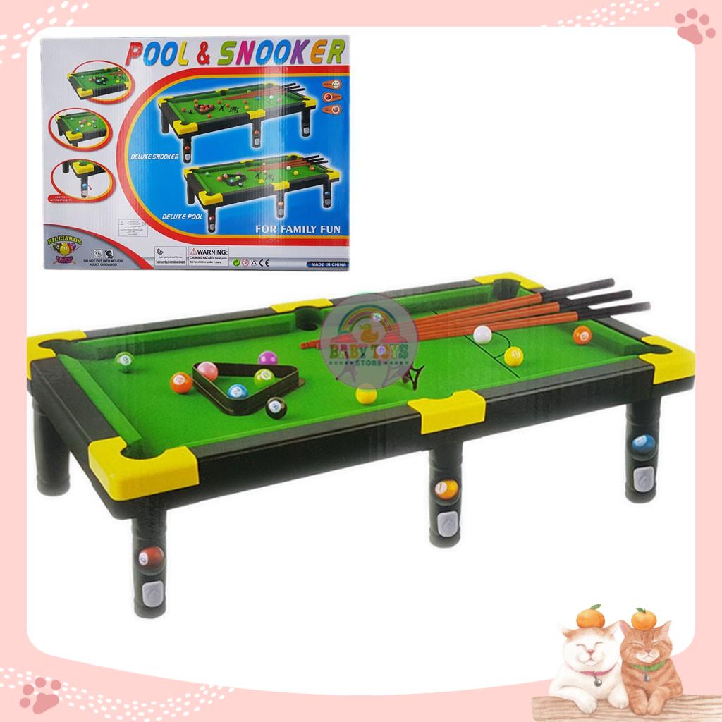 Bàn Bi-A BILLIARDS, SNOOKER Mini 6 Lỗ Đồ Chơi Trẻ Em (Nhựa Cao Cấp, Chất Liệu Siêu Bền)