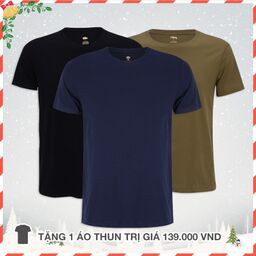 COMBO 3 Áo Phông Áo Thun NAM CAO CẤP SÀNH ĐIỆU ĐEN XANH ĐEN XANH RÊU