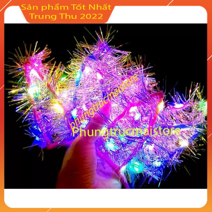 Bờm tóc - Băng đô bờm tai thỏ kim tuyến phát sáng trang điểm Hàn Quốc