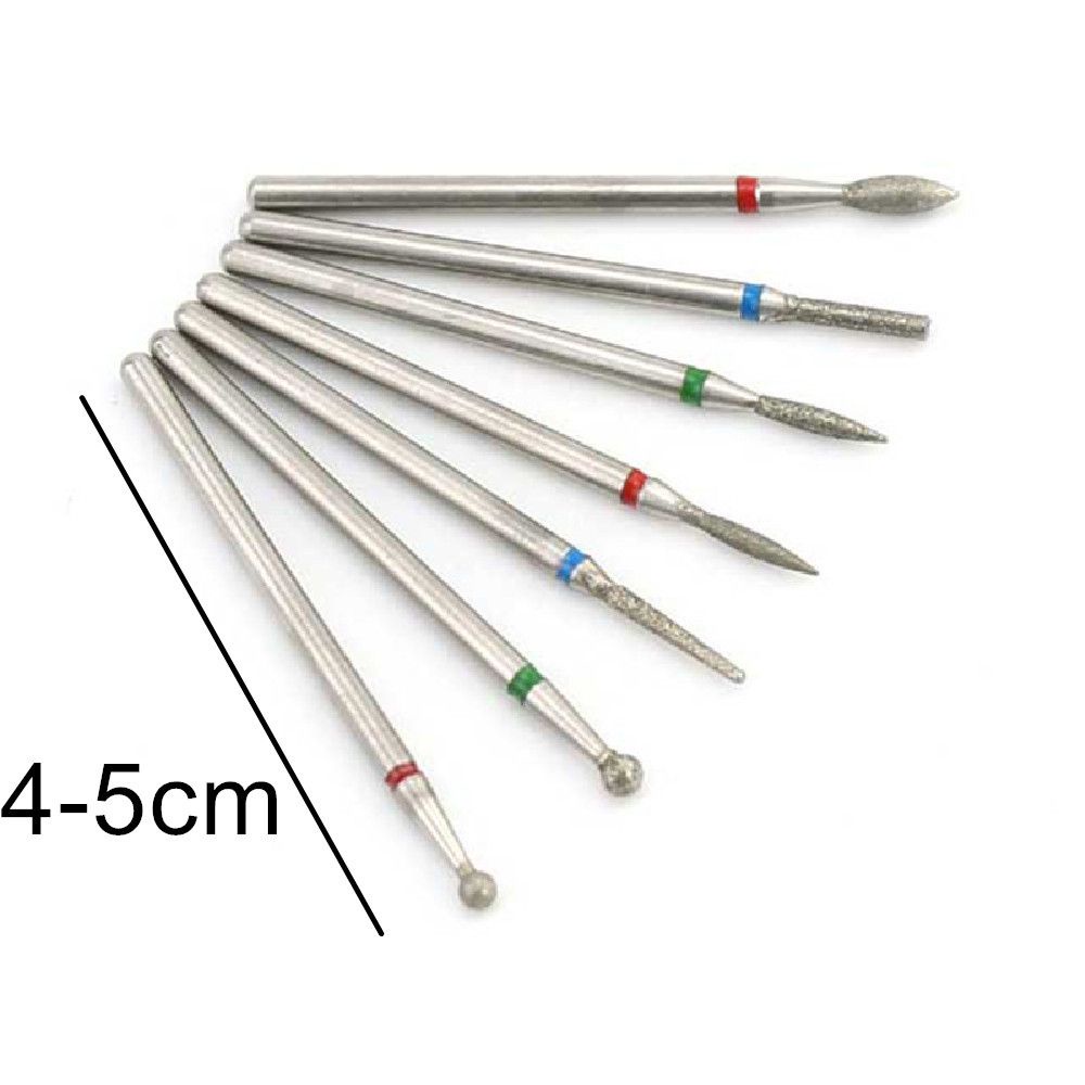 Bộ 7 Dụng Cụ Làm Móng Bằng Thép Vonfram Chuyên Nghiệp|Đầu Mài Kim Cương Chuyên Dụng Cao Cấp