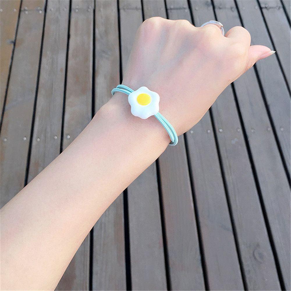 ROWANS Dây Cột Tóc Hình Quả Trứng Dễ Thương Cho Bé Gái