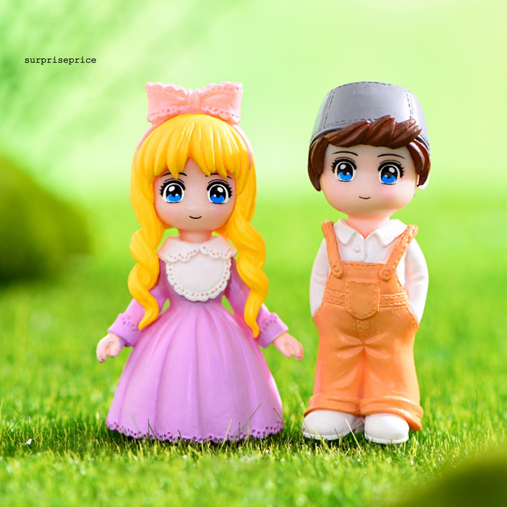 Mô Hình Cặp Đôi Tình Nhân Đứng Để Bàn Bằng Nhựa Nhỏ Điêu Khắc Lâu Trôi Cho Ngày Valentine