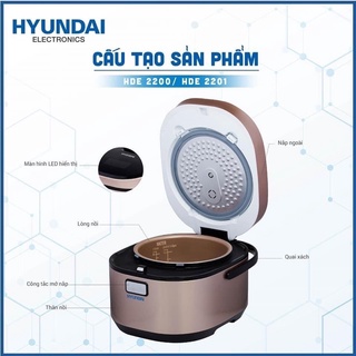 Nồi cơm điện cao tần Hyundai HDE 2201G( 1,8L)