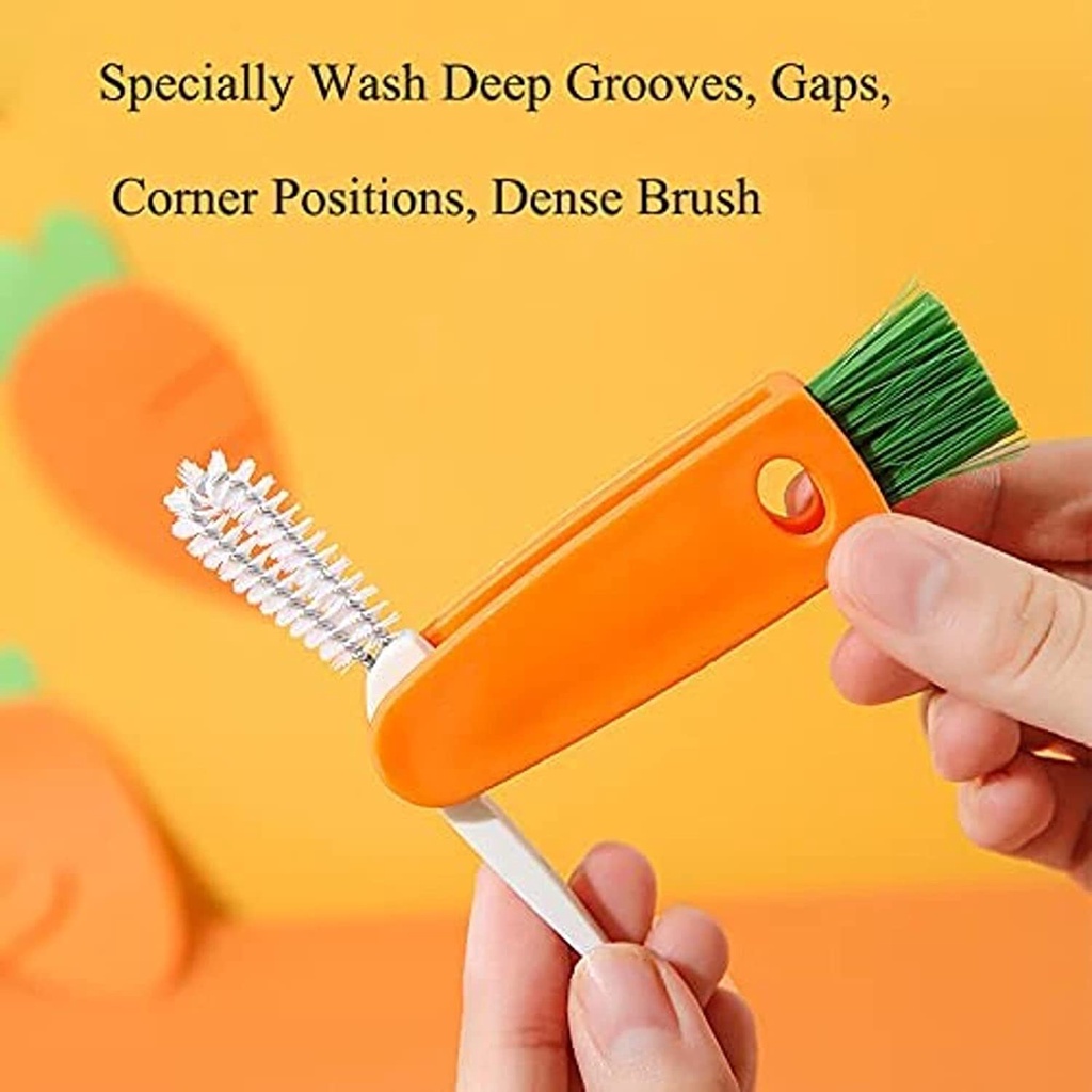 Bàn Chải Vệ Sinh Đa Năng 3 Trong 1 Thiết Kế Nhỏ Gọn Tiện Dụng