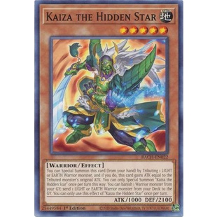 Thẻ bài Yugioh - TCG - Kaiza the Hidden Star / BACH-EN022'