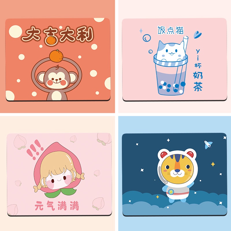 Tấm Lót Chuột Chống Trượt Hình Gấu Hoạt Hình Phong Cách Hàn Quốc