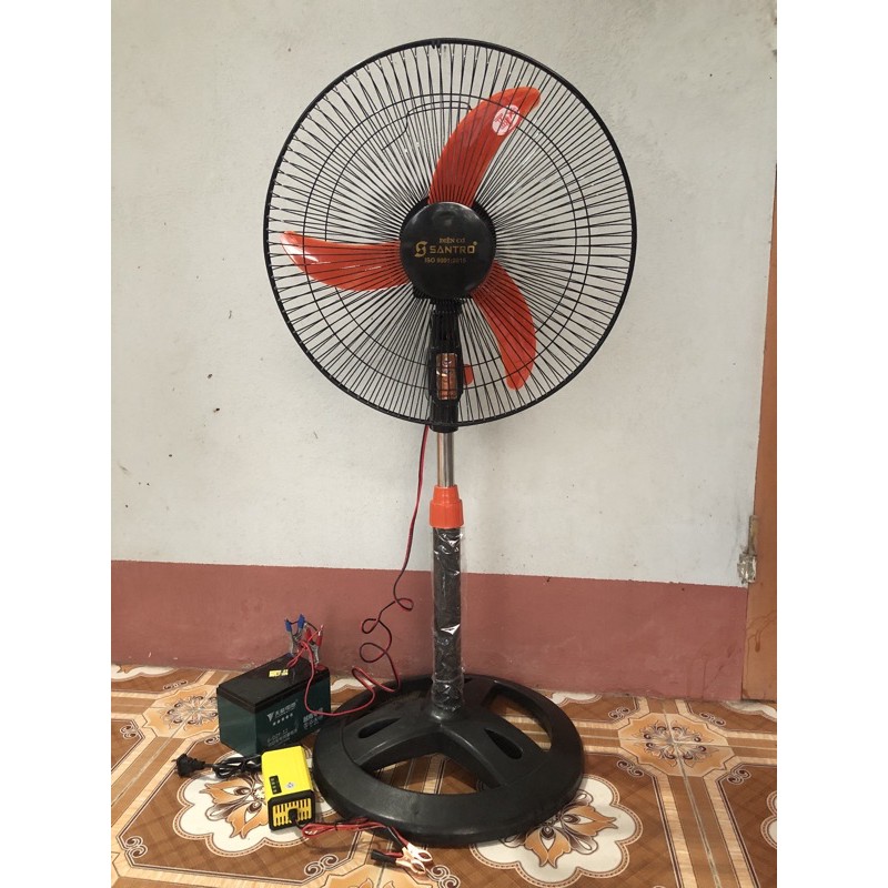Quạt kep bình ắc quy 12v Santro HÀNG CHUẨN CAO CẤP
