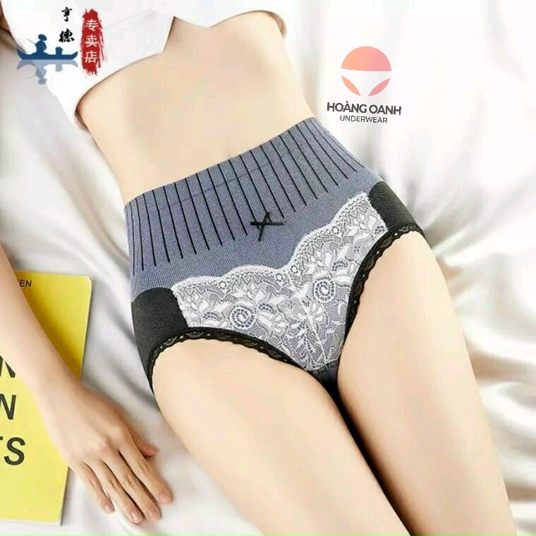 Quần lót nữ cạp cao Hoàng Oanh Underwear, quần chip cotton gen bụng mã z2