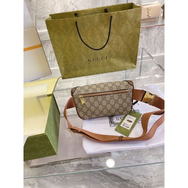 Tui cheo nam&amp;nữ G.C họa tiết nâu-xanh cá tính