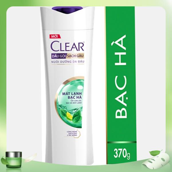 Dầu Gội Sạch Gàu Clear Mát Lạnh Bạc Hà 370g