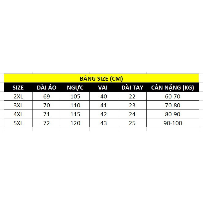 ÁO CARO BABY DOLL 60-100KG - A55