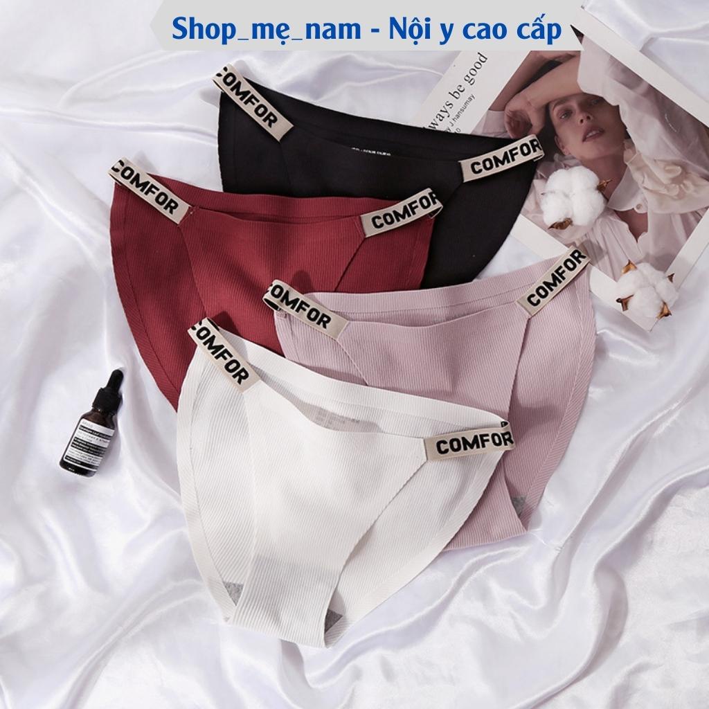 Quần Lót Nữ Cotton Lưng Thấp Cạp Dây In Chữ Không Viền May Sexy Gợi Cảm Cho Phụ Nữ