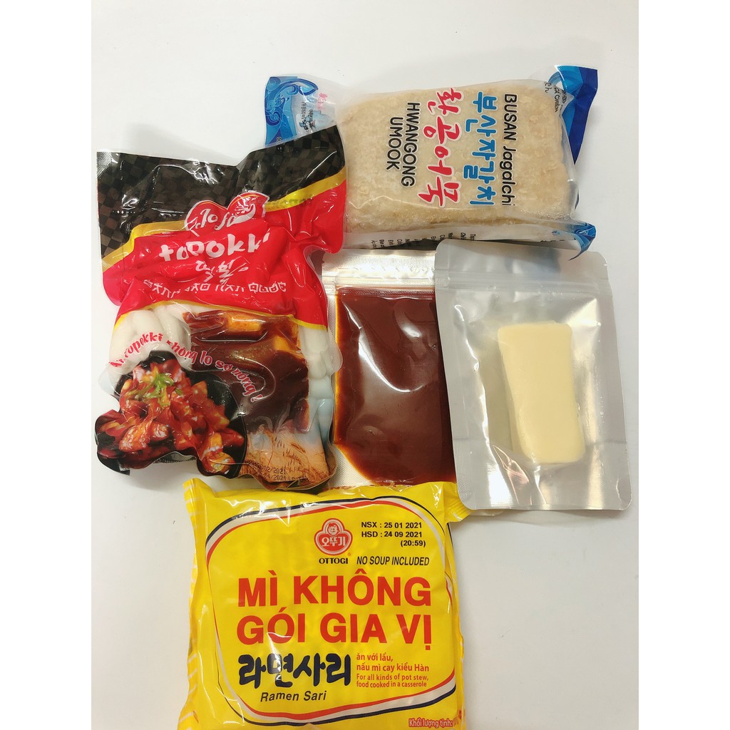 Combo 1kg bánh gạo Jofood kèm 1 gói mì otogi 110g kèm 100g nước sốt