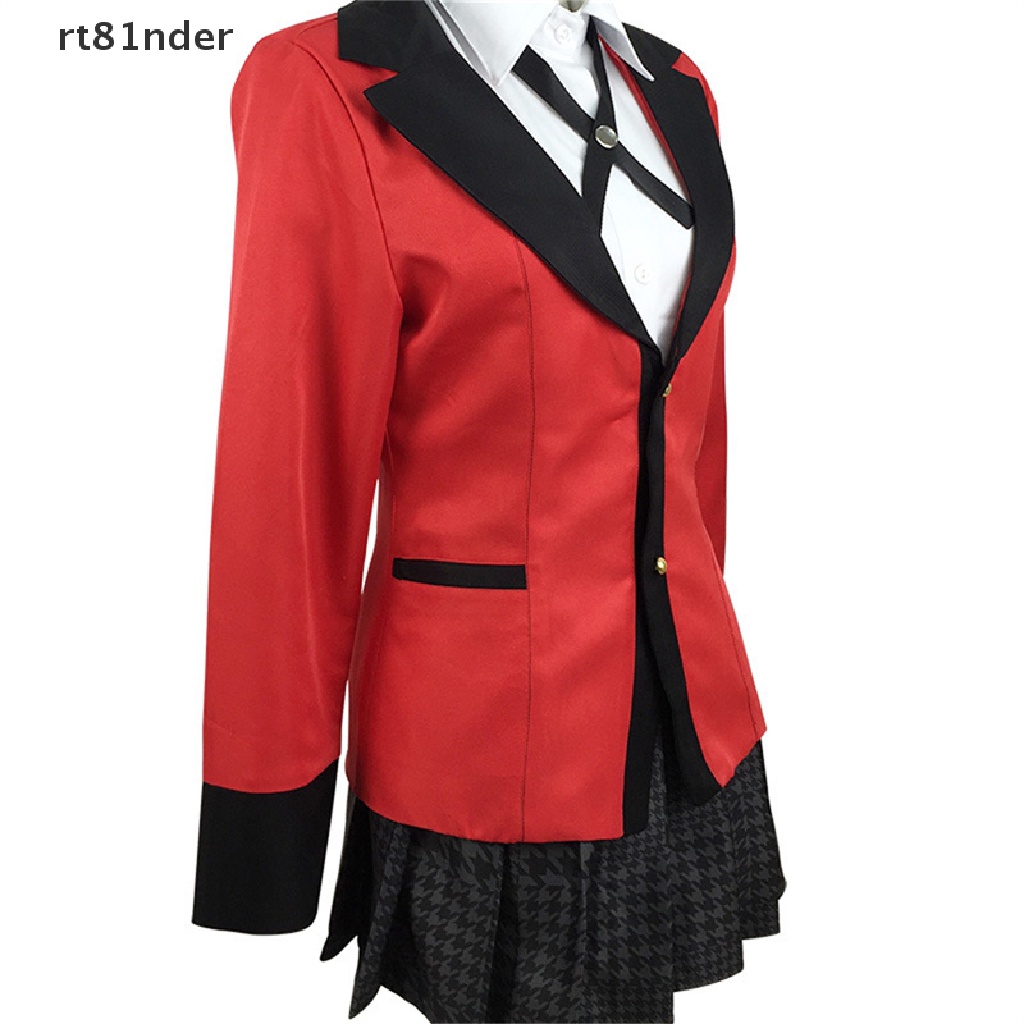 rt Full Set Kakegurui Jabami Yumeko Saotome Meari School Uniform Cosplay Costume n