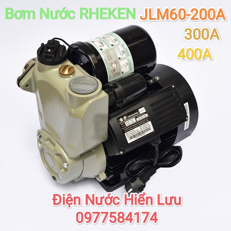 Máy Bơm Nước Tăng Áp Tự Động Rheken JLM60  Bảo Hành Chính Hãng