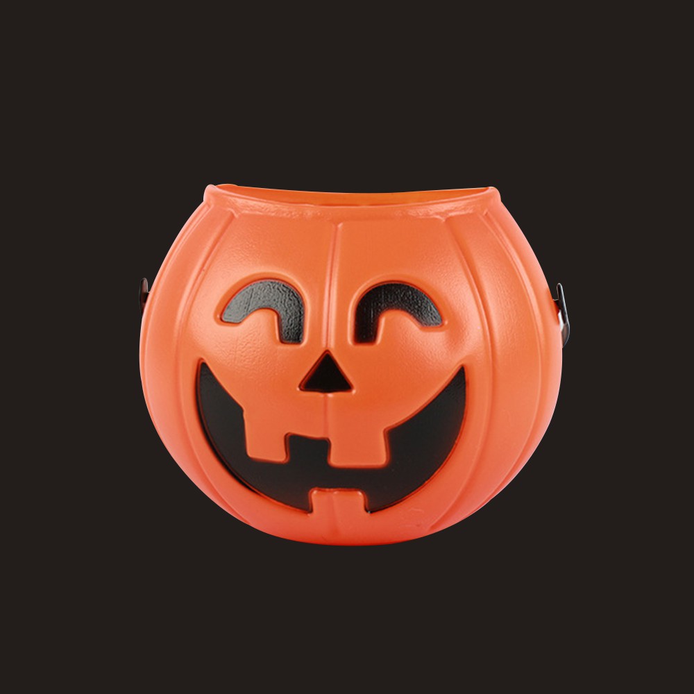 Here Xô đựng kẹo bí đỏ Halloween