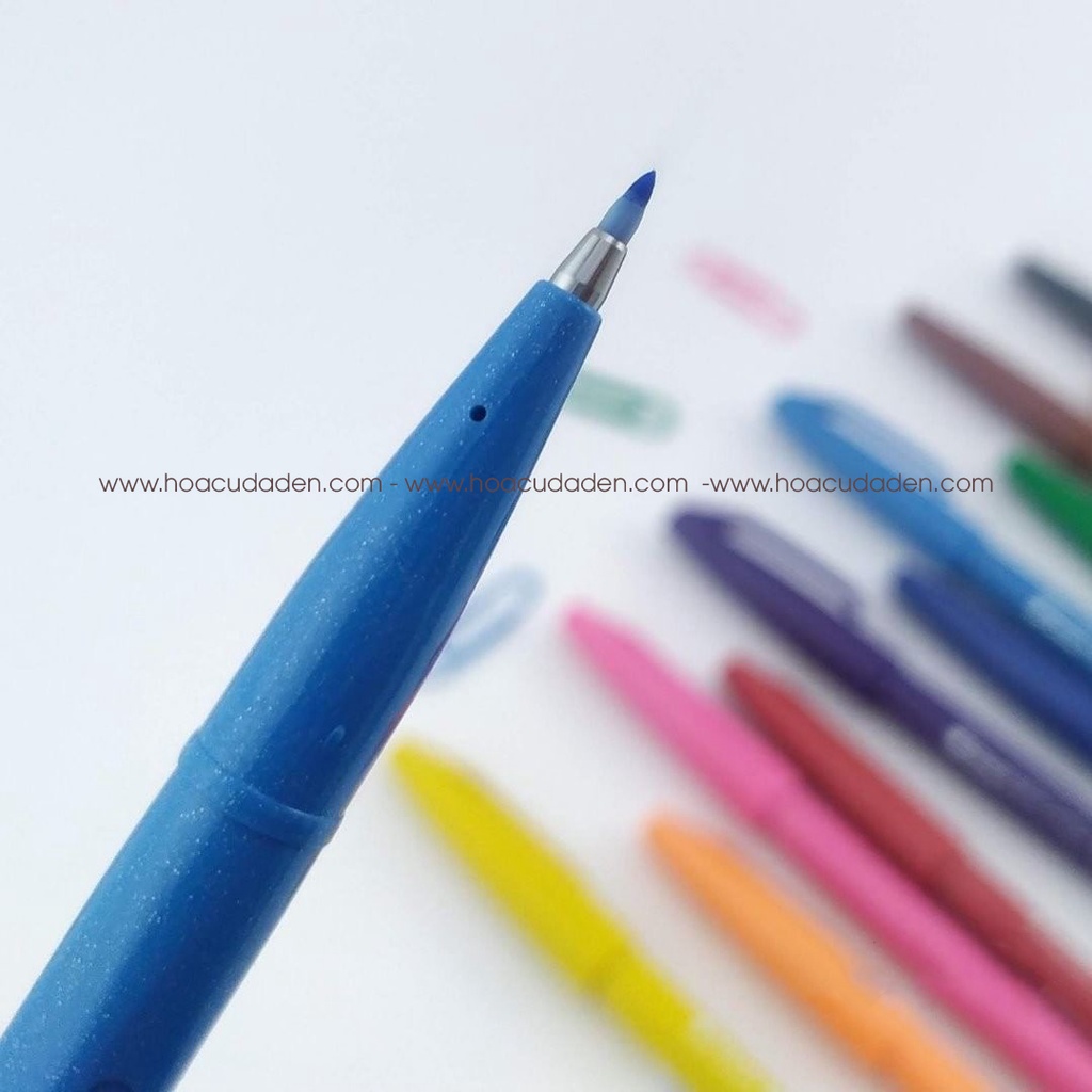 Bút Brush Pentel Fude Touch Sign 12 Màu Mới