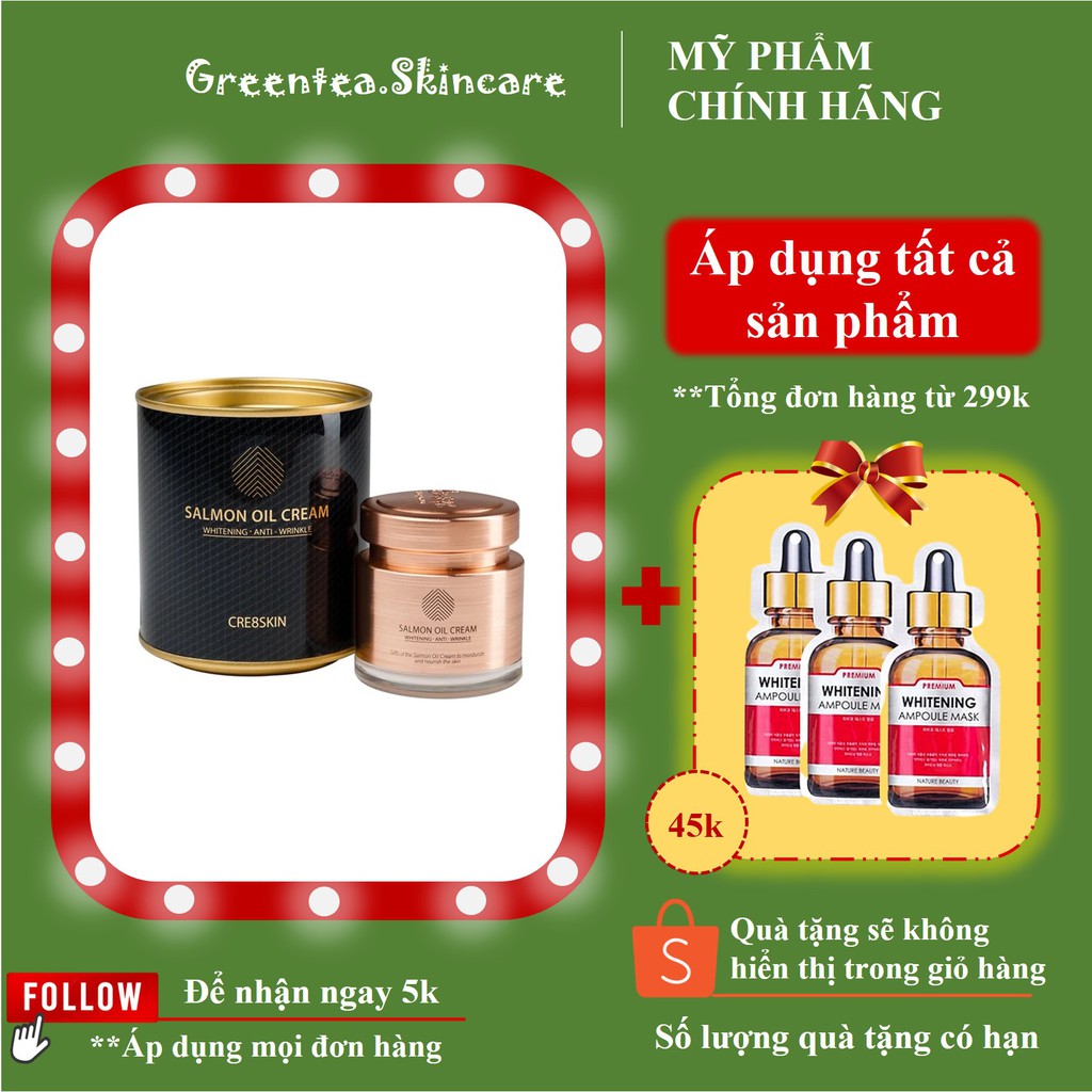 Kem Dưỡng Da Cá Hồi Salmon Oil Cream Hàn Quốc 80g - Hàng Chính Hãng