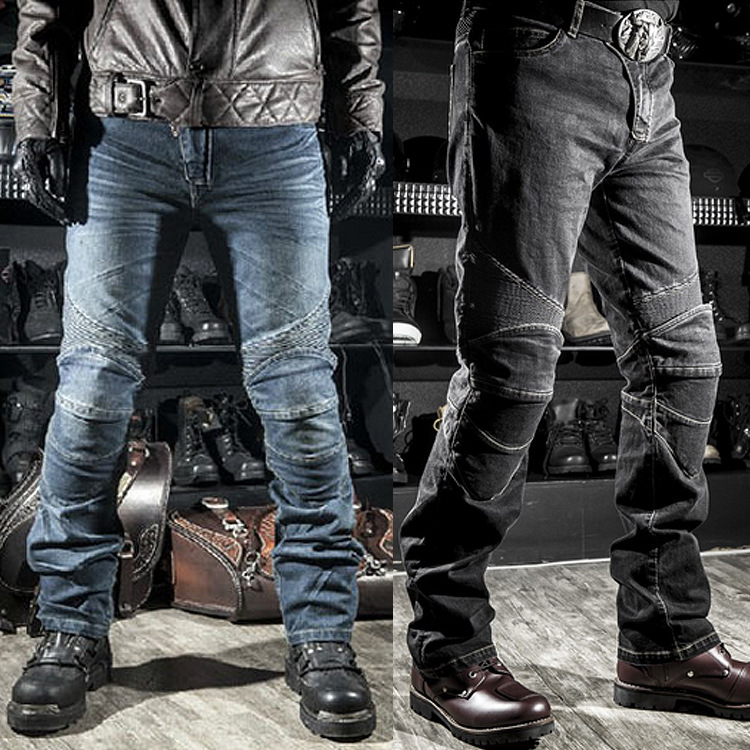 Quần jeans ống thẳng dài thời trang cưỡi đua xe mô tô địa hình VOLERO