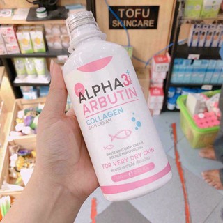 Sữa tắm dưỡng trắng da Alpha Arbutin 3 Plus Collagen Bath Cream nhập khẩu Thái Lan