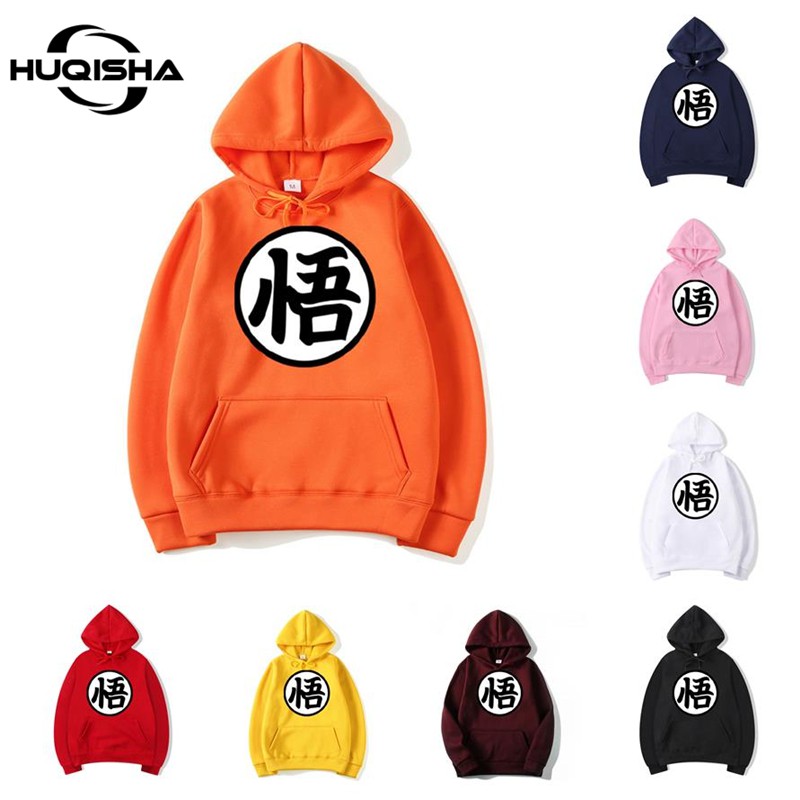 Mới Áo Hoodie Cotton Màu Trơn In Họa Tiết Dragon Ball Thời Trang Cho Nam Và Nữ