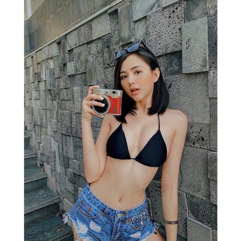 Bộ bikini 2 Mảnh Kiểu Dáng Đơn Giản Nhiều Màu Sắc
