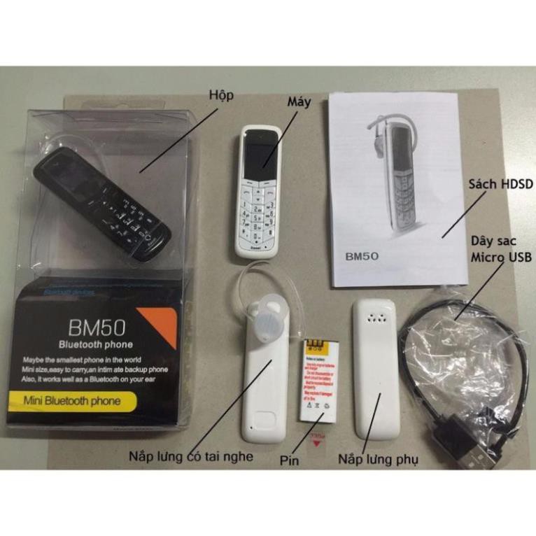 Điện thoại BM50 mini kiêm tai nghe bluetooth GTStar chính hãng | BigBuy360 - bigbuy360.vn