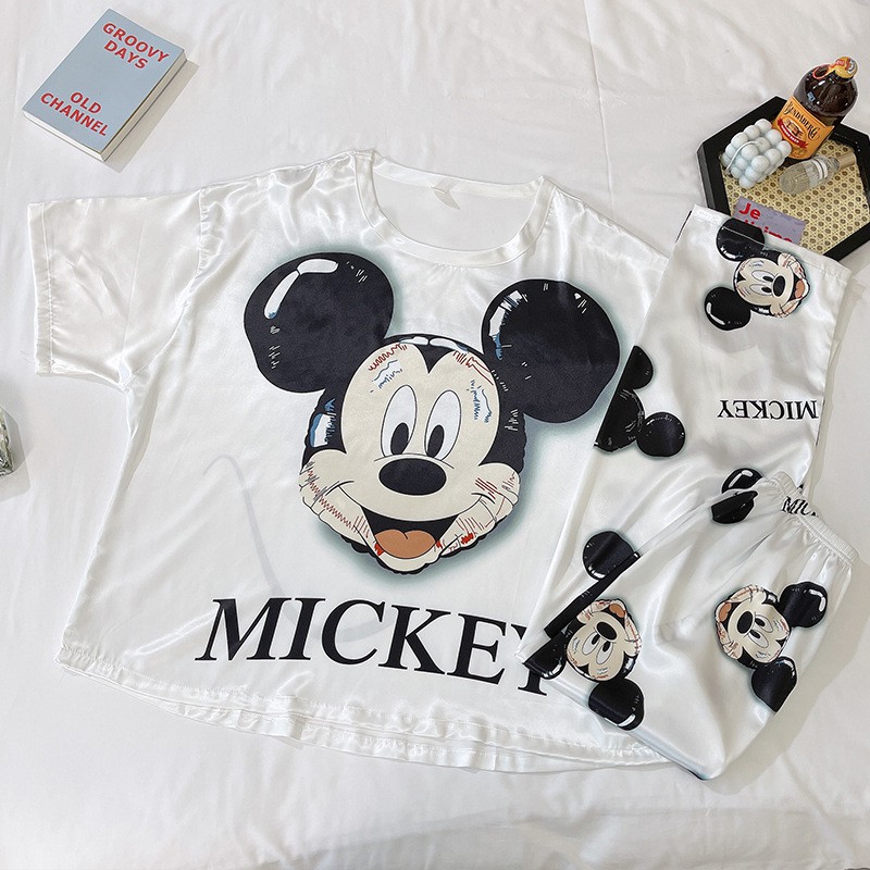 Đồ bộ nữ mặc nhà mùa hè quần dài TOZZO in hình dễ thương cute form bigsize phong cách hàn quốc 50-70Kg SET3 | BigBuy360 - bigbuy360.vn